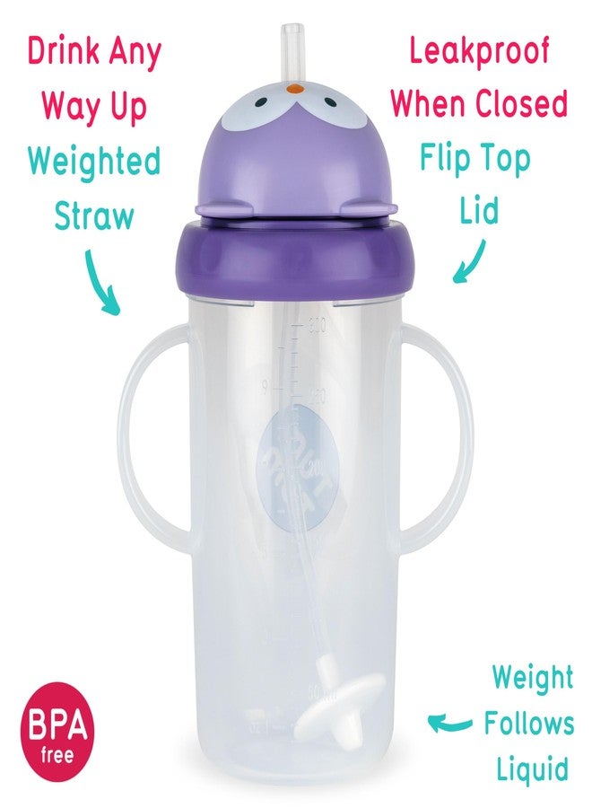 TUM TUM Tippy Up Free Flow Sippy Cup (No Valve), Sippy Cup for Toddlers, BPA Free (Olivia Owl 300ml) - Image 2
